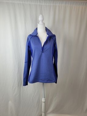 Under Armour Blue-Purple Quarter-Zip Athletic Top NWOT size large.